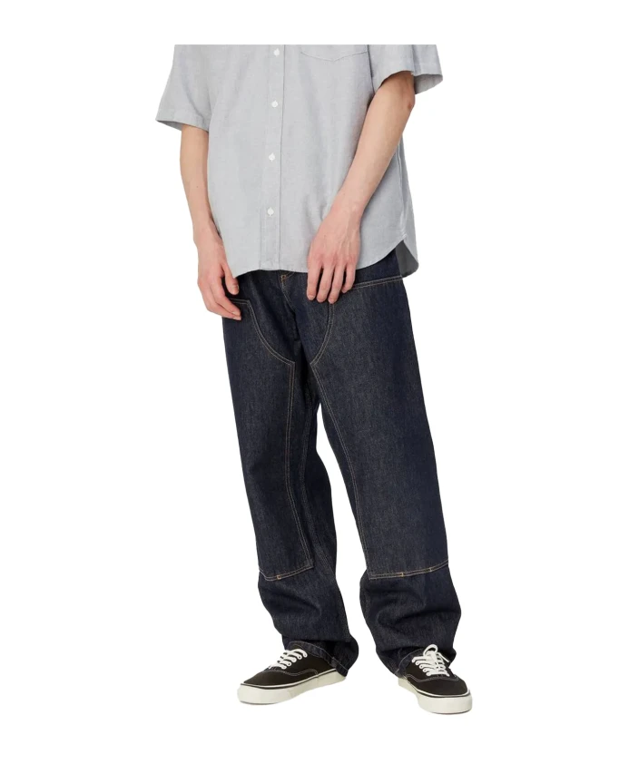 Брюки с двойными коленями, промытые Carhartt Wip, синий
Брюки с двойными коленями, промытые Carhartt Wip, синий