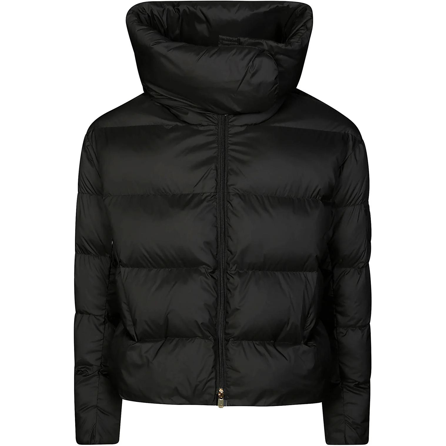 Приталенная утепленная пуховая куртка с высоким воротником PINKO, черный
Приталенная утепленная пуховая куртка с высоким воротником PINKO, черный