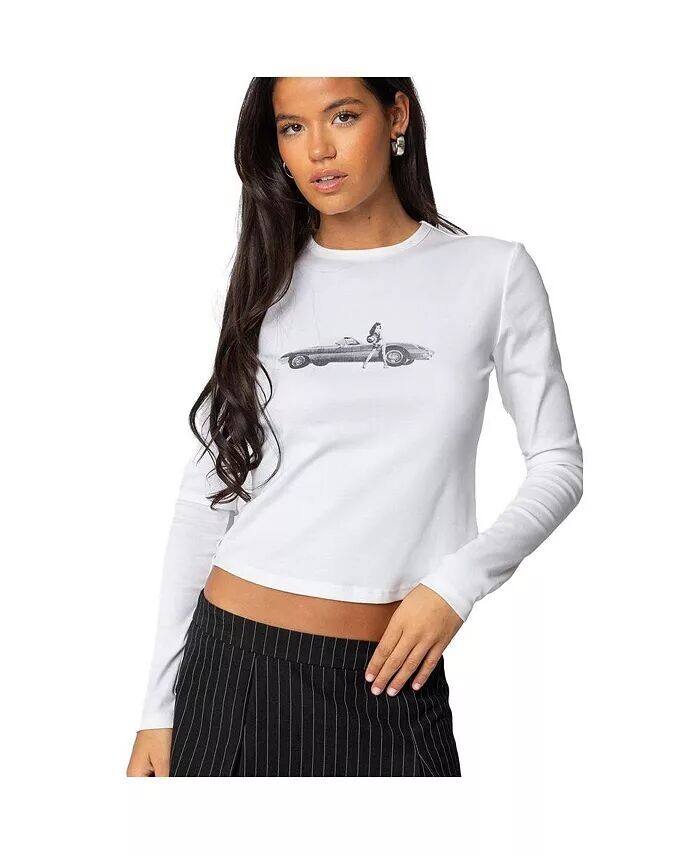 Женская футболка с длинным рукавом Retro Roadtrip Edikted, белый
Женская футболка с длинным рукавом Retro Roadtrip Edikted, белый