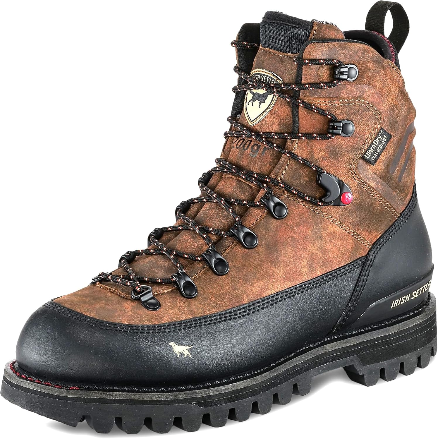 Ботинки Irish Setter, Elk Tracker XD, мужские, 20 см, водонепроницаемые, утепленные 200 г, охотничьи, камуфляж Field Camo, черный
Ботинки Irish Setter, Elk Tracker XD, мужские, 20 см, водонепроницаемые, утепленные 200 г, охотничьи, камуфляж Field Camo, черный