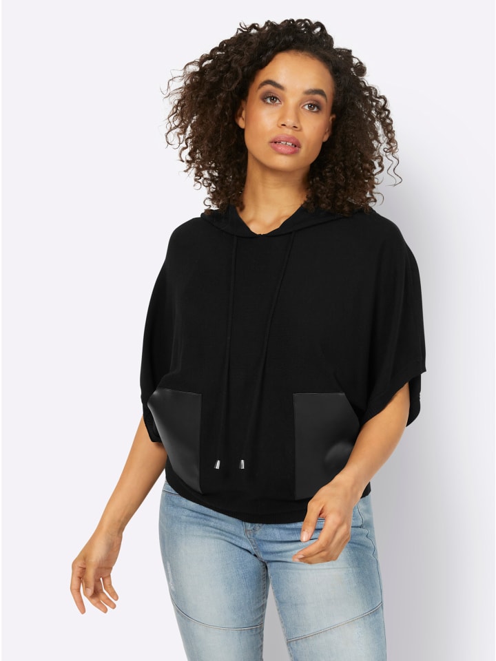 черная толстовка с капюшоном Heine
черная толстовка с капюшоном Heine