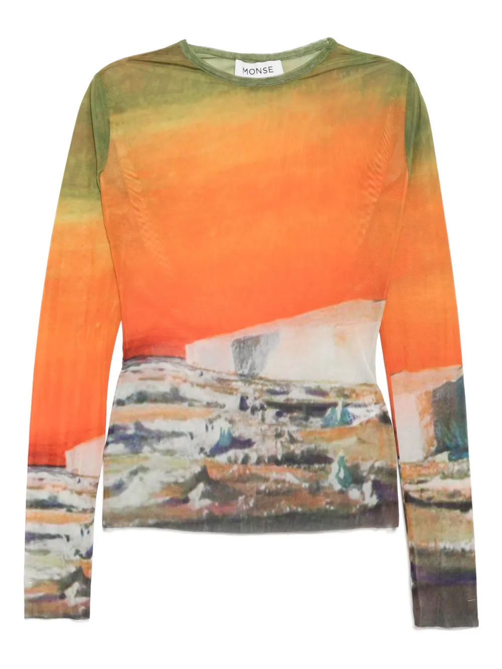 Топ с графичным принтом Monse, оранжевый
Топ с графичным принтом Monse, оранжевый