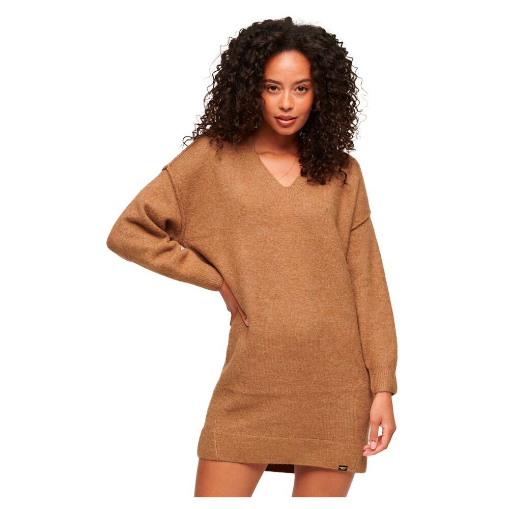 Короткое платье Superdry V Jumper Long Sleeve, коричневый
Короткое платье Superdry V Jumper Long Sleeve, коричневый