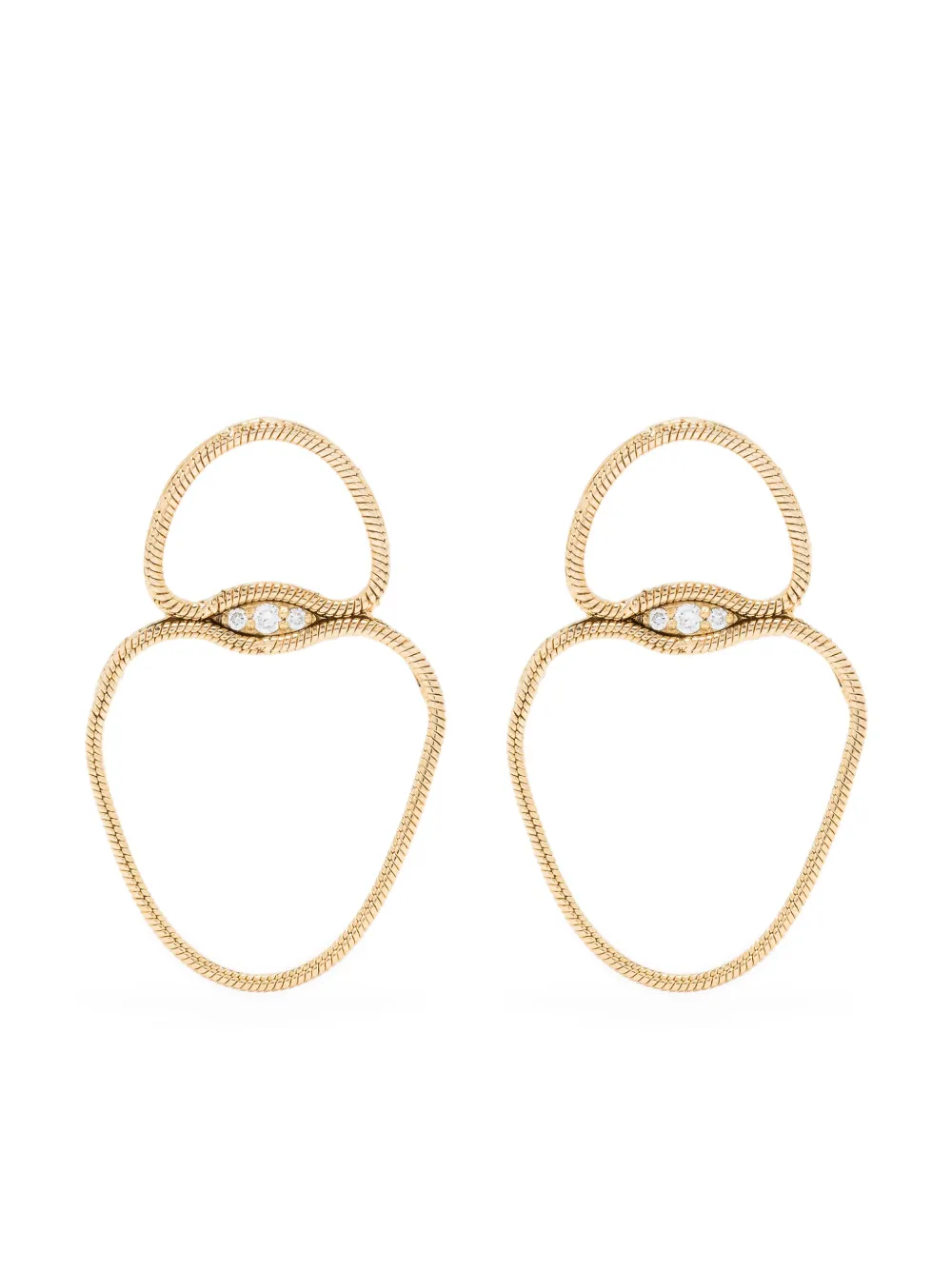 Серьги Fluid Diamonds из 18-каратного желтого золота Fernando Jorge, золотой 
Серьги Fluid Diamonds из 18-каратного желтого золота Fernando Jorge, золотой