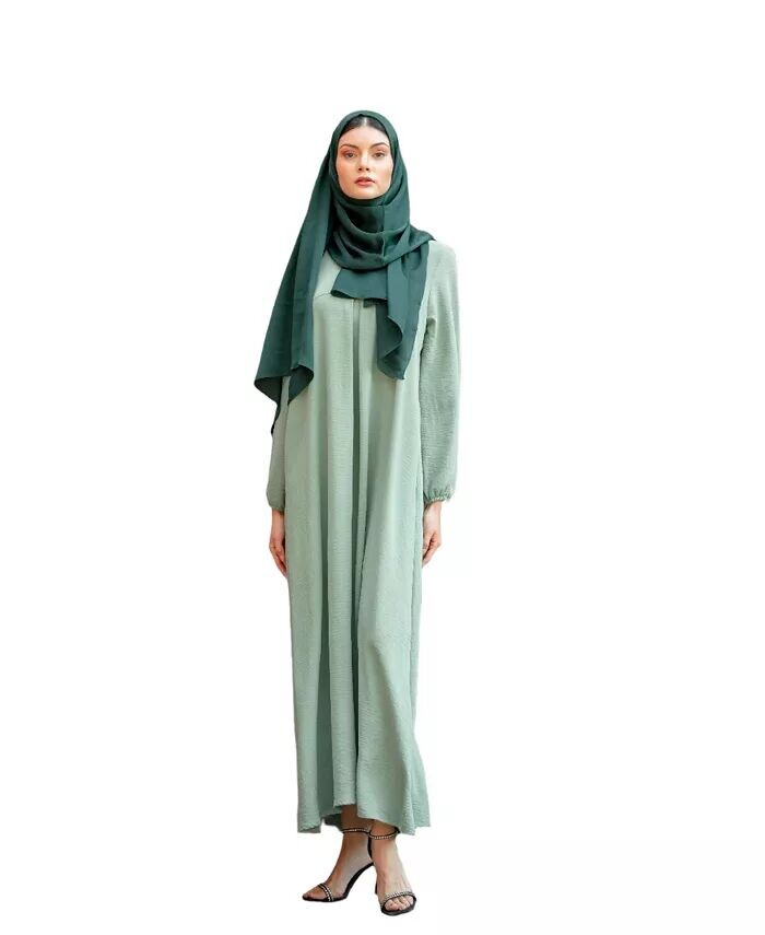 Женское платье-футляр абая макси цвета мяты Urban Modesty, зеленый
Женское платье-футляр абая макси цвета мяты Urban Modesty, зеленый