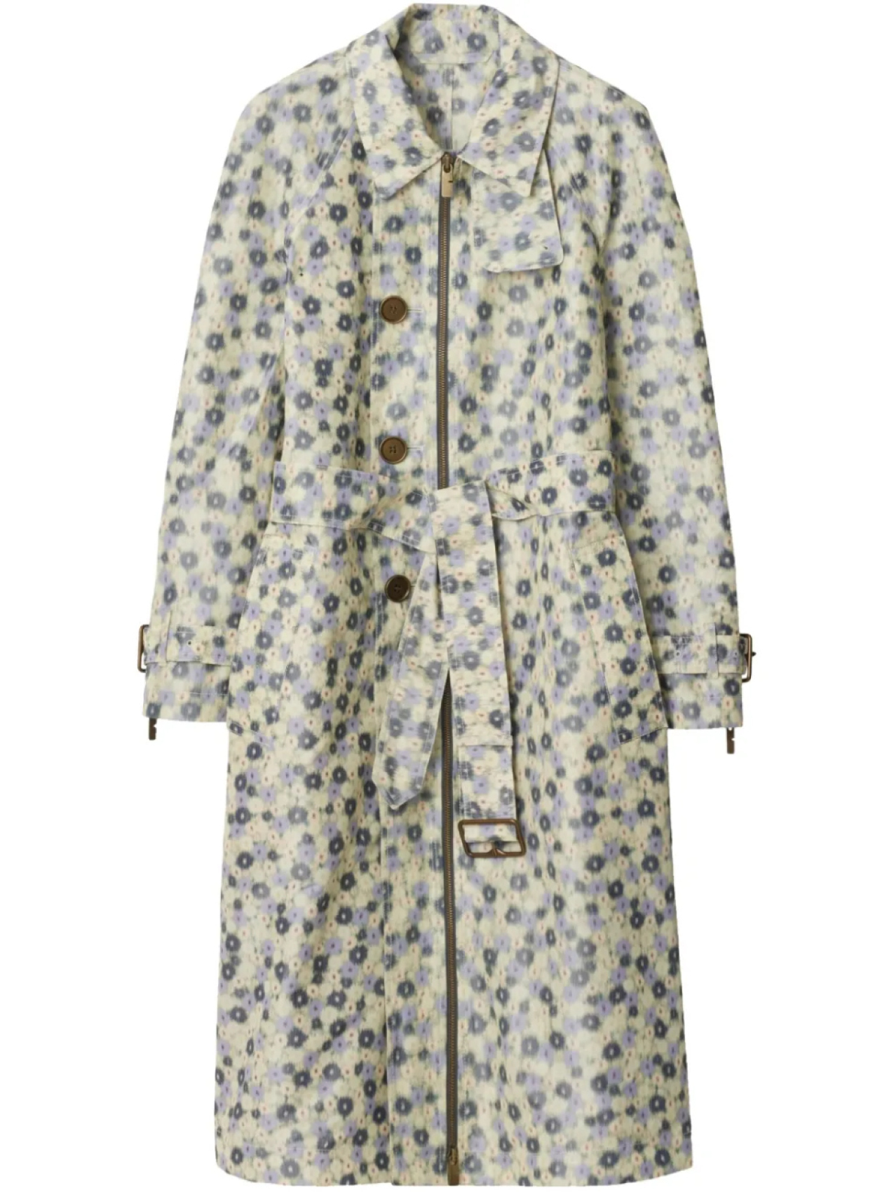 Тренч с цветочным принтом Burberry, нейтральный
Тренч с цветочным принтом Burberry, нейтральный