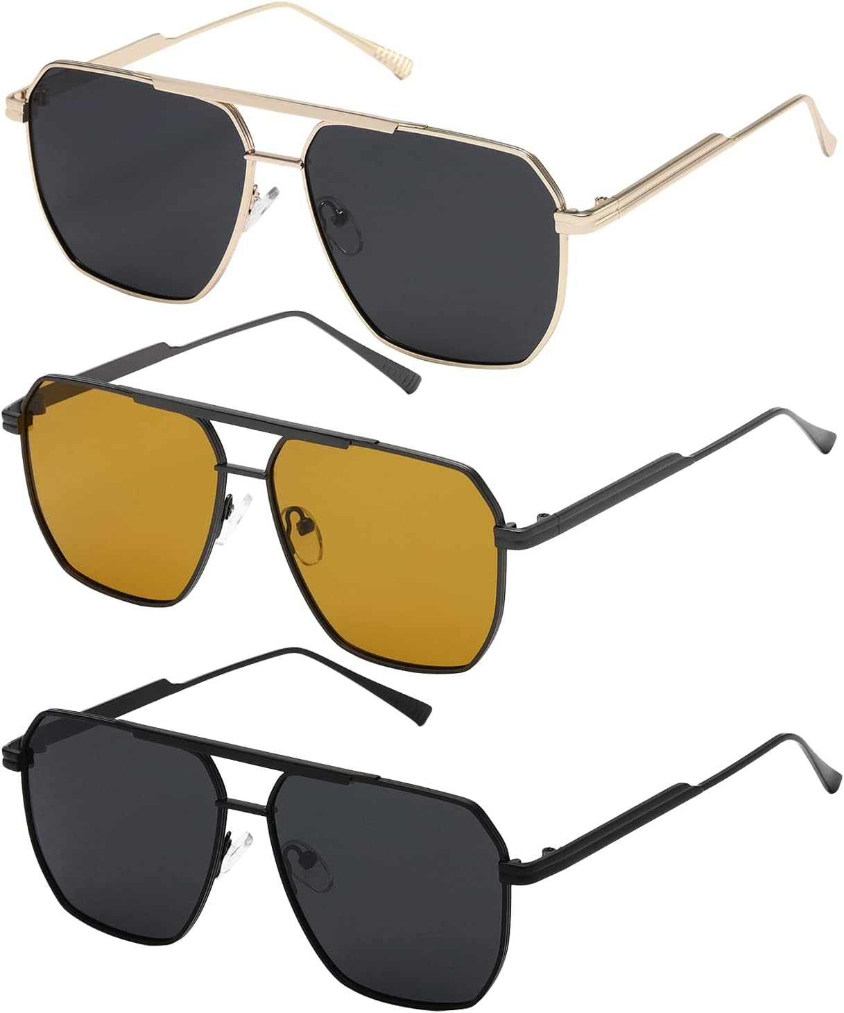 Солнцезащитные очки MASDUN Retro Oversized Square Polarized для женщин и мужчин, винтажные, с защитой от УФ-излучения UV400, классические металлические, Gold / Black Grey+grey / Yellow+black / Black Grey
Солнцезащитные очки MASDUN Retro Oversized Square Polarized для женщин и мужчин, винтажные, с защитой от УФ-излучения UV400, классические металлические, Gold / Black Grey+grey / Yellow+black / Black Grey