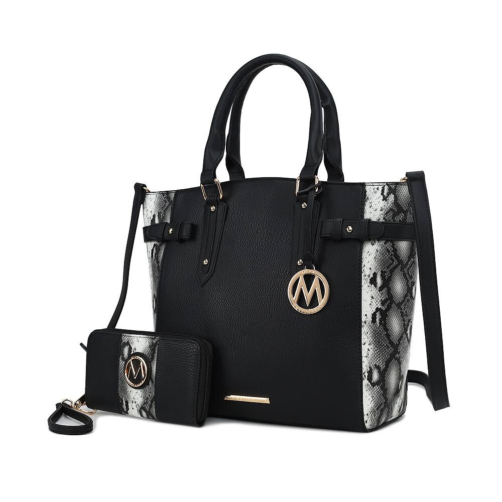 Mkf Collection Joelle Женская большая сумка с тиснением под змею и бумажником от Mia K MKF Collection, черный
Mkf Collection Joelle Женская большая сумка с тиснением под змею и бумажником от Mia K MKF Collection, черный