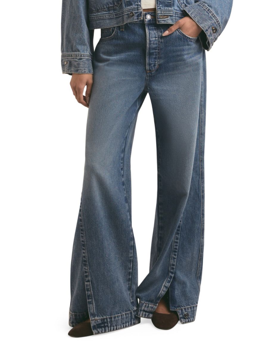 Джинсы Oliver с высокой талией и широкими штанинами Favorite Daughter, синий
Джинсы Oliver с высокой талией и широкими штанинами Favorite Daughter, синий