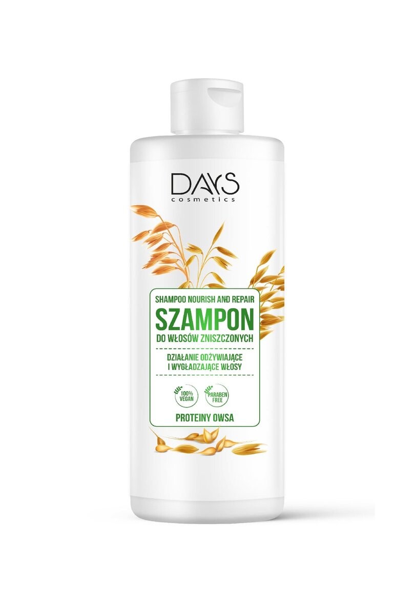 Days Cosmetics, Шампунь для волос с протеинами овса, 400мл
Days Cosmetics, Шампунь для волос с протеинами овса, 400мл