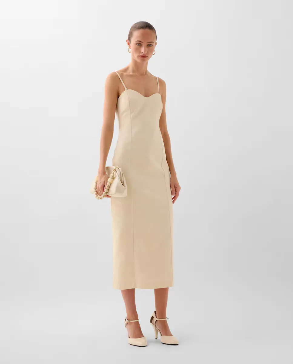Платье миди приталенного кроя Scalpers, бежевый
Платье миди приталенного кроя Scalpers, бежевый