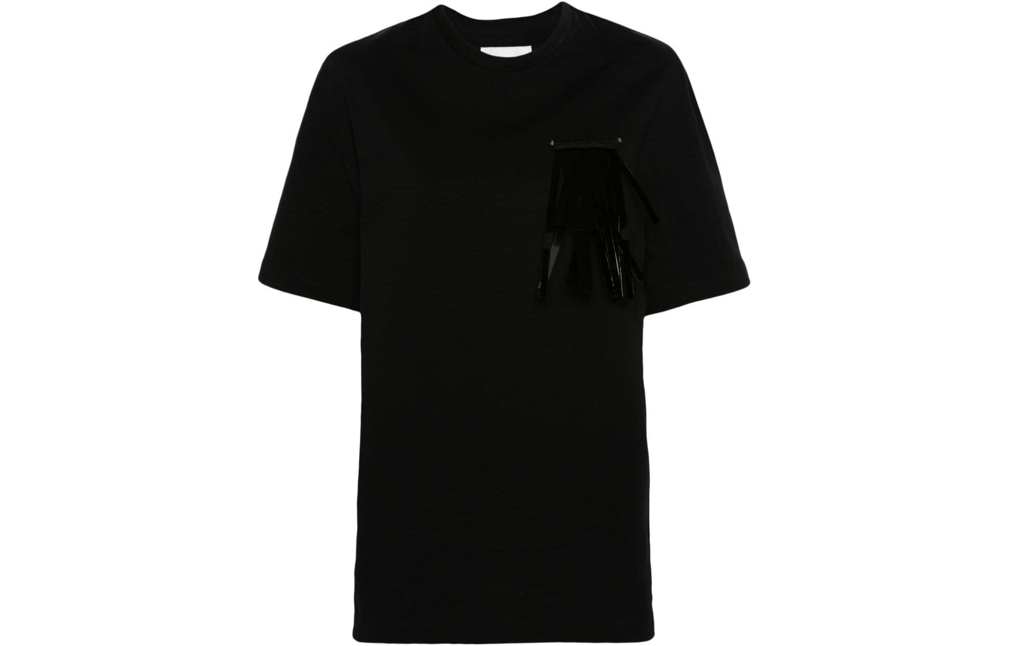 Футболка с бахромой и брошью JIL SANDER, черный
Футболка с бахромой и брошью JIL SANDER, черный
