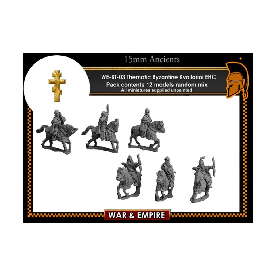 Каваллариои ЭХК Боумен, War & Empire - Dark Ages Miniatures - Byzantine, Middle/Thematic (15mm)
Каваллариои ЭХК Боумен, War & Empire - Dark Ages Miniatures - Byzantine, Middle/Thematic (15mm)
