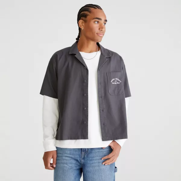 Мужская рубашка механика на пуговицах Aeropostale, цвет simply taupe
Мужская рубашка механика на пуговицах Aeropostale, цвет simply taupe