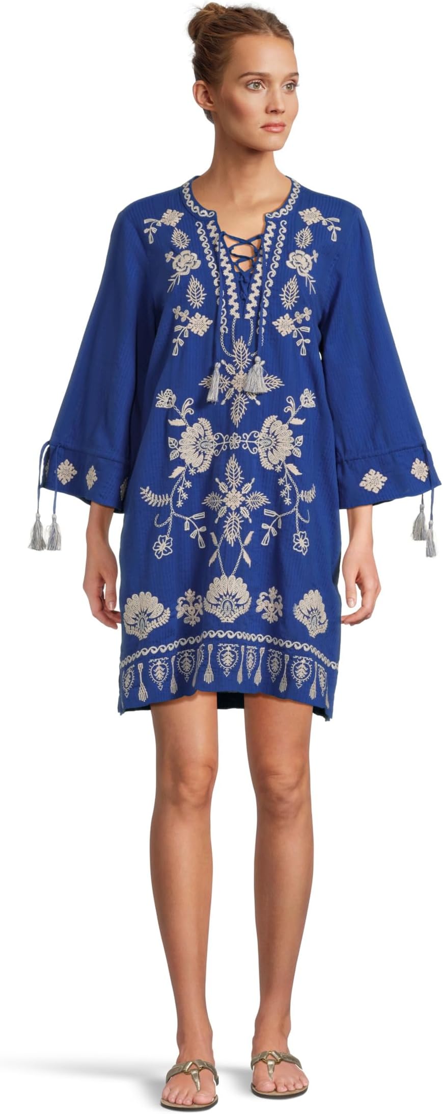 Платье Johnny Was Tie Front Kimono Sleeve Dress, Bluing
Платье Johnny Was Tie Front Kimono Sleeve Dress, Bluing