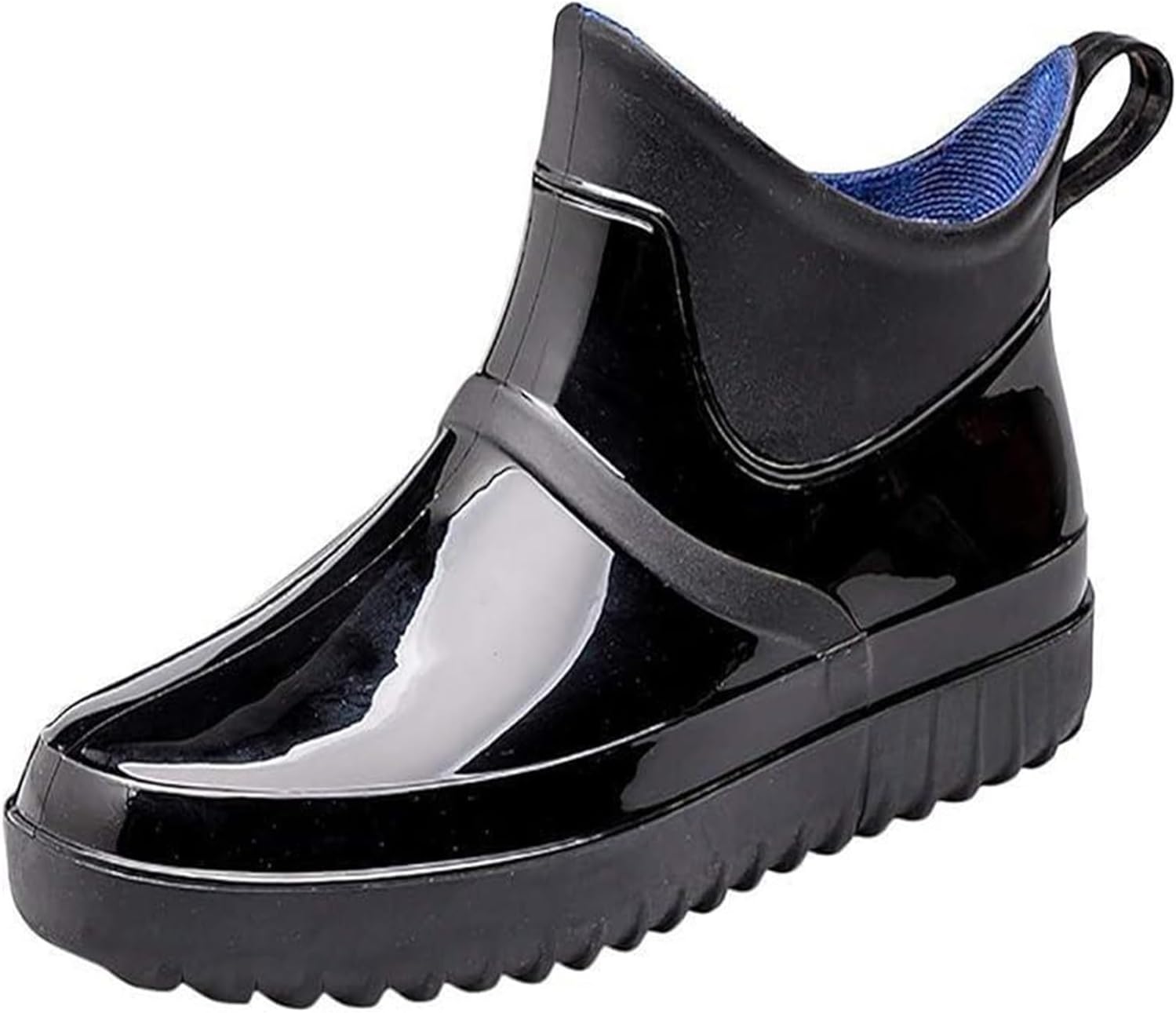 Мужская повседневная обувь для дождя, водонепроницаемая, плоская, противоскользящая, с круглым носком, без шнуровки, ботинки до щиколотки, модные, однотонные, дождевые ботинки Generic, черный
Мужская повседневная обувь для дождя, водонепроницаемая, плоская, противоскользящая, с круглым носком, без шнуровки, ботинки до щиколотки, модные, однотонные, дождевые ботинки Generic, черный