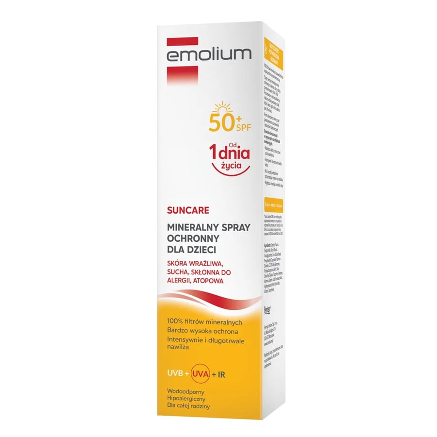 Emolium Suncare минеральный защитный спрей для детей SPF 50+, 100 мл
Emolium Suncare минеральный защитный спрей для детей SPF 50+, 100 мл