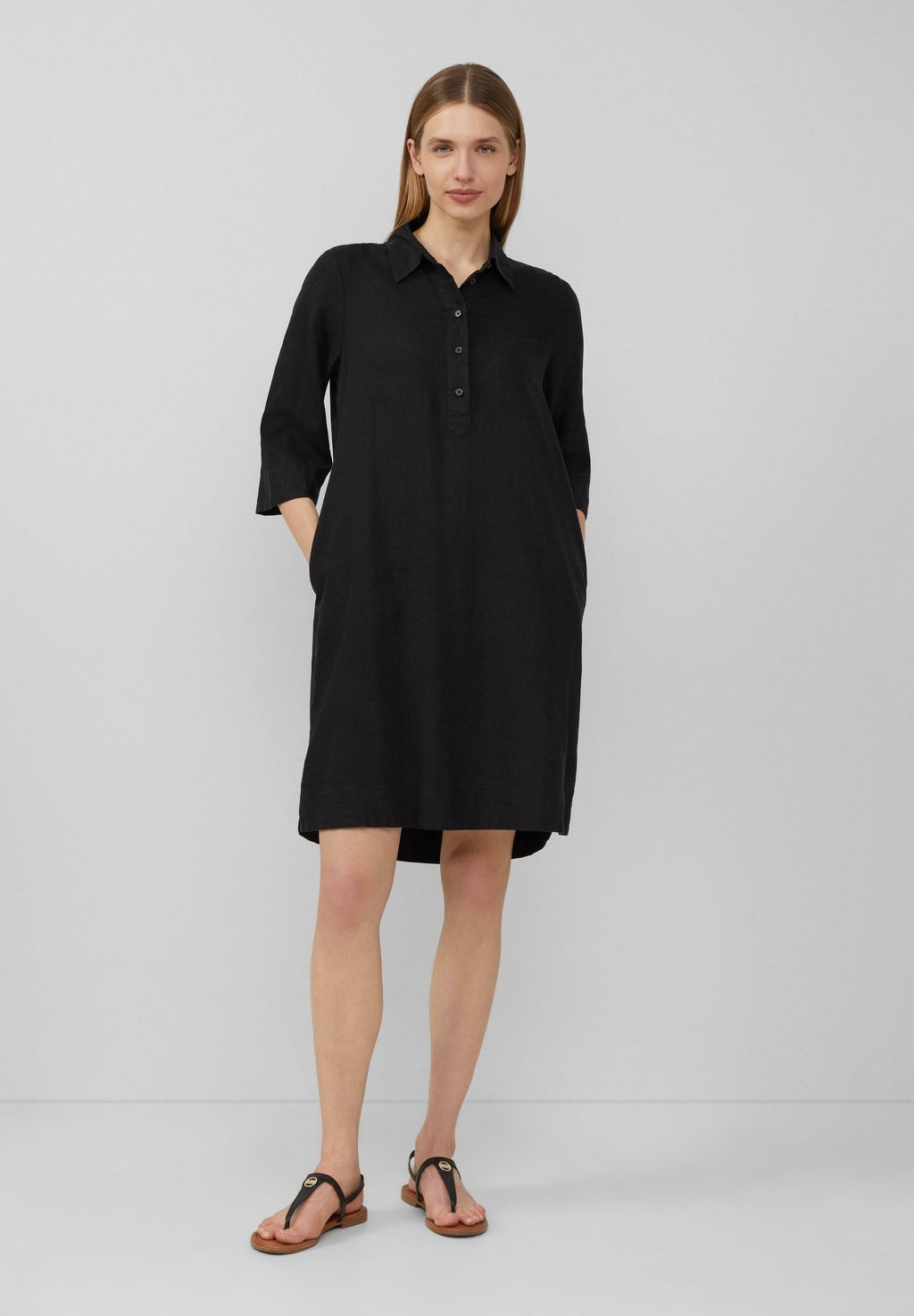 Платье-рубашка s.Oliver, черный
Платье-рубашка s.Oliver, черный