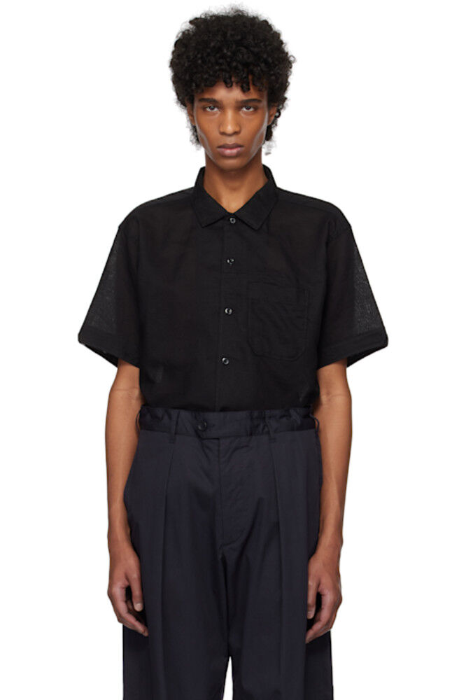 Черная рубашка в стиле кэмп Engineered Garments
Черная рубашка в стиле кэмп Engineered Garments