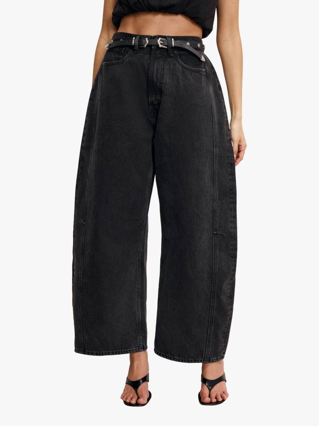 Хорошие джинсы Extreme Barrel Leg Relaxed Good American, Black
Хорошие джинсы Extreme Barrel Leg Relaxed Good American, Black