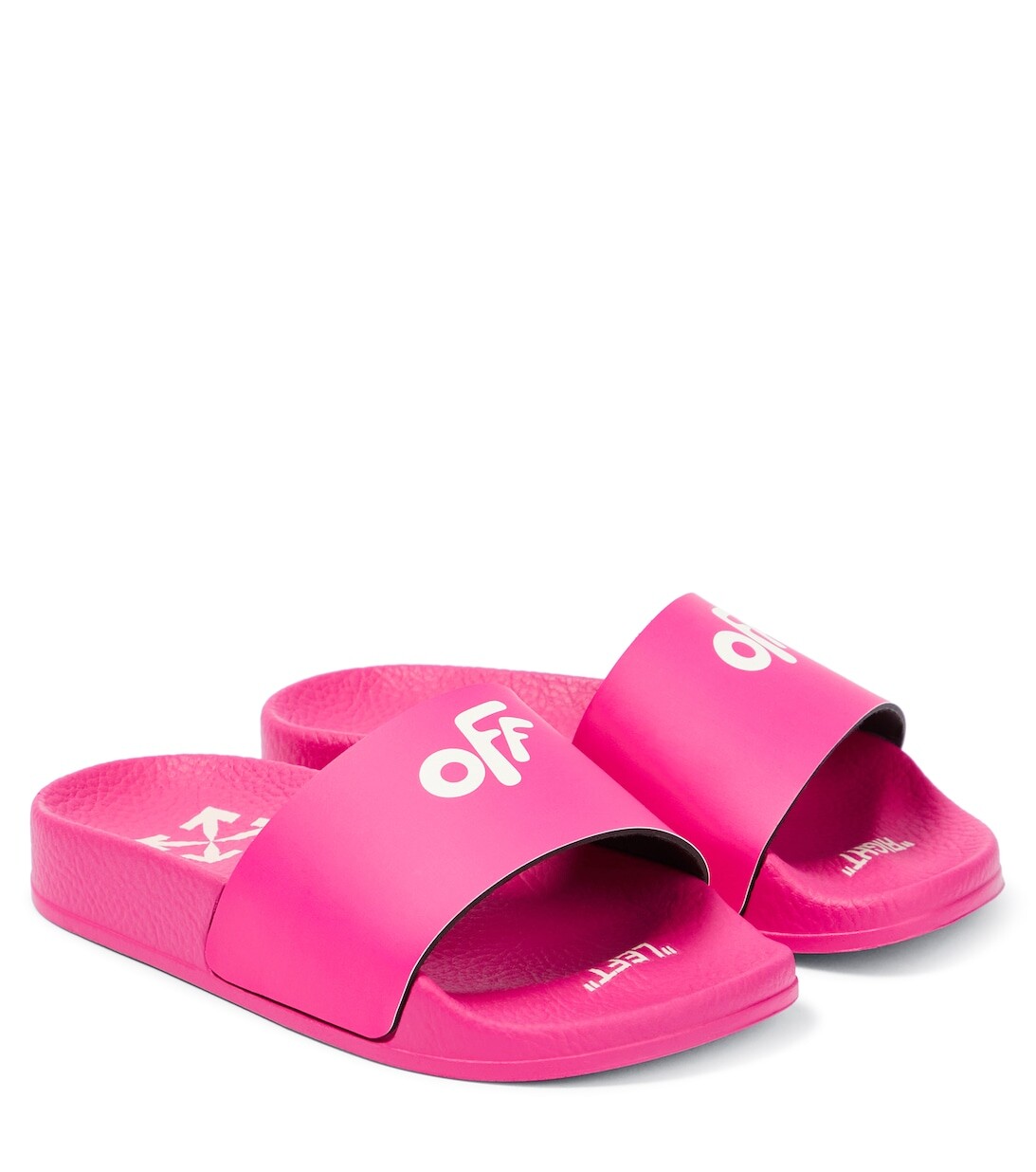 Резиновые шлепанцы с логотипом Off-White, белый
Резиновые шлепанцы с логотипом Off-White, белый