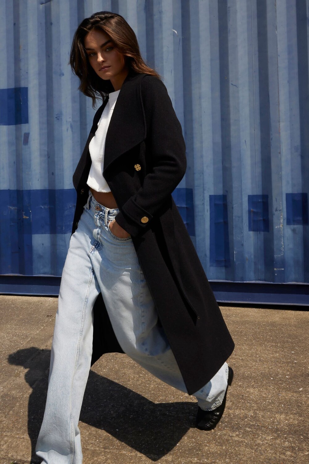 Пальто халат из искусственной шерсти с поясом River Island, черный
Пальто халат из искусственной шерсти с поясом River Island, черный