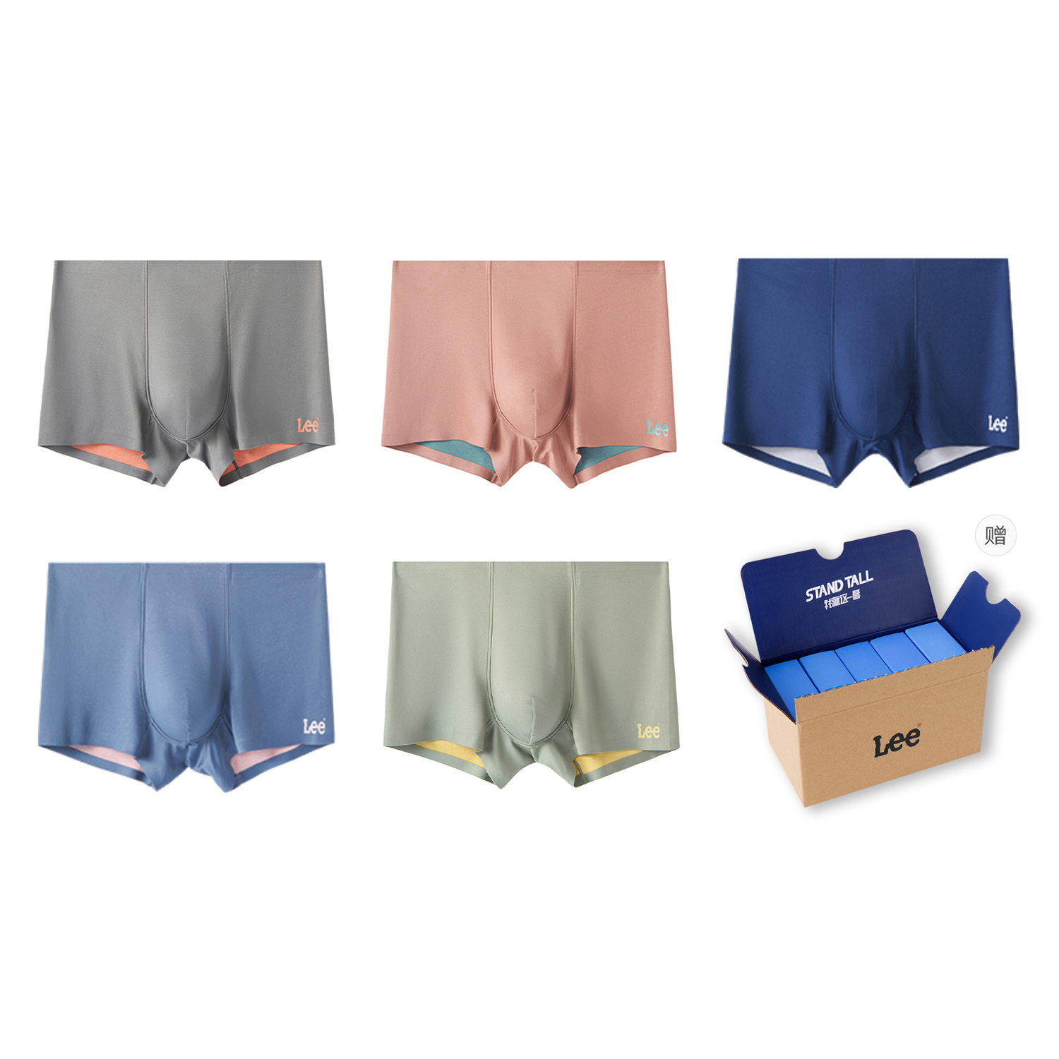Lee Подарочный набор мужского белья 5 пар
Lee Подарочный набор мужского белья 5 пар