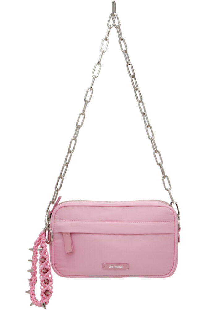 Розовая мини-сумка на запястье We11done
Розовая мини-сумка на запястье We11done