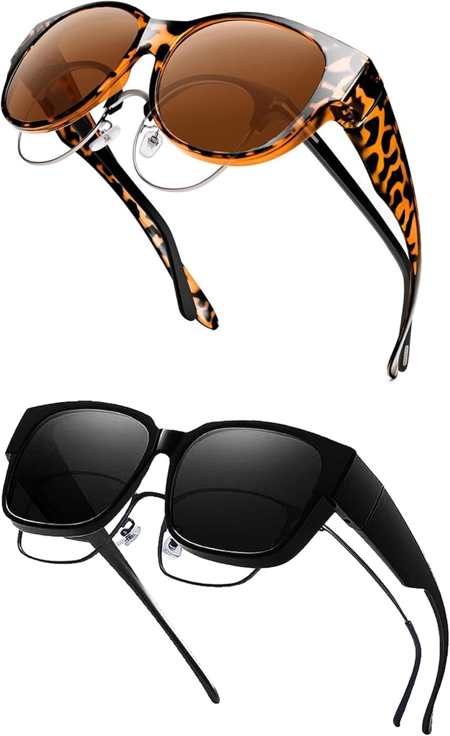 Комплект из 2 женских поляризованных солнцезащитных очков с защитой от УФ-излучения — большие очки «кошачий глаз» с защитой UV400, модные очки в крупной оправе Paleshy, Brown
Комплект из 2 женских поляризованных солнцезащитных очков с защитой от УФ-излучения — большие очки «кошачий глаз» с защитой UV400, модные очки в крупной оправе Paleshy, Brown