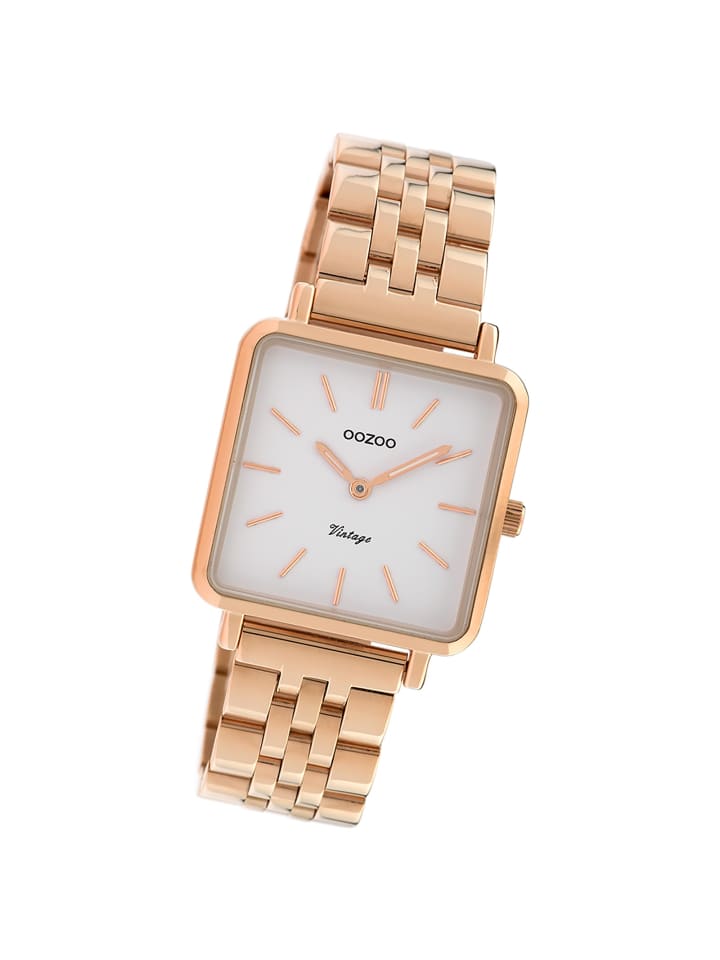 Аналоговые наручные часы Oozoo Timepieces из розового золота, большие (примерно 29x29 мм)
Аналоговые наручные часы Oozoo Timepieces из розового золота, большие (примерно 29x29 мм)