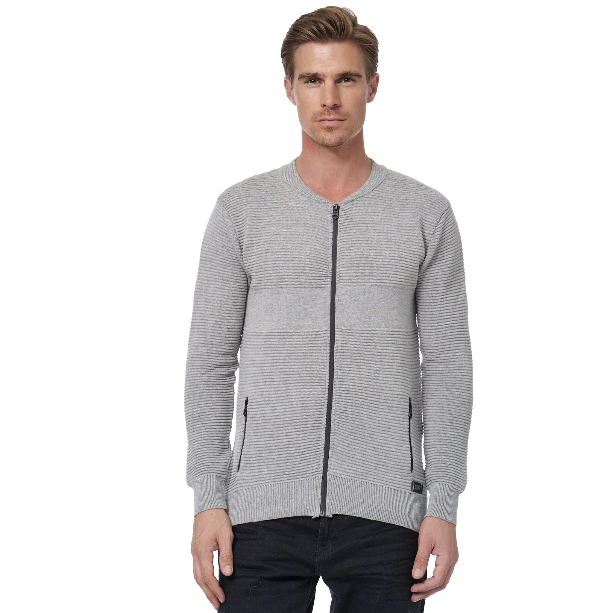 Кардиган Rusty Neal модного ребристого дизайна, серый
Кардиган Rusty Neal модного ребристого дизайна, серый
