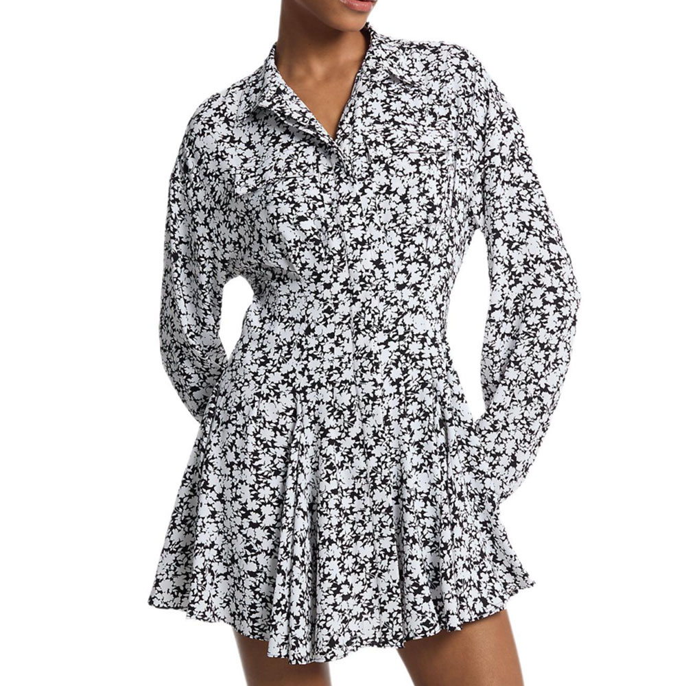 Платье-рубашка из сатинированного крепа с цветочным принтом MICHAEL KORS, белый
Платье-рубашка из сатинированного крепа с цветочным принтом MICHAEL KORS, белый