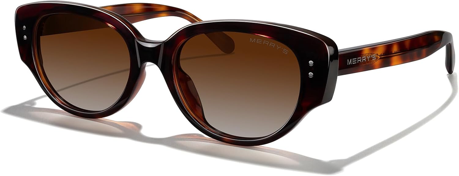 Современные женские солнцезащитные очки MERRY'S из ацетата в стиле ретро, узкие, заостренные, «кошачий глаз», поляризованные, с защитой от УФ-излучения UV400, модель S6194, Leopard Frame/Brown Gradient Lens
Современные женские солнцезащитные очки MERRY'S из ацетата в стиле ретро, узкие, заостренные, «кошачий глаз», поляризованные, с защитой от УФ-излучения UV400, модель S6194, Leopard Frame/Brown Gradient Lens