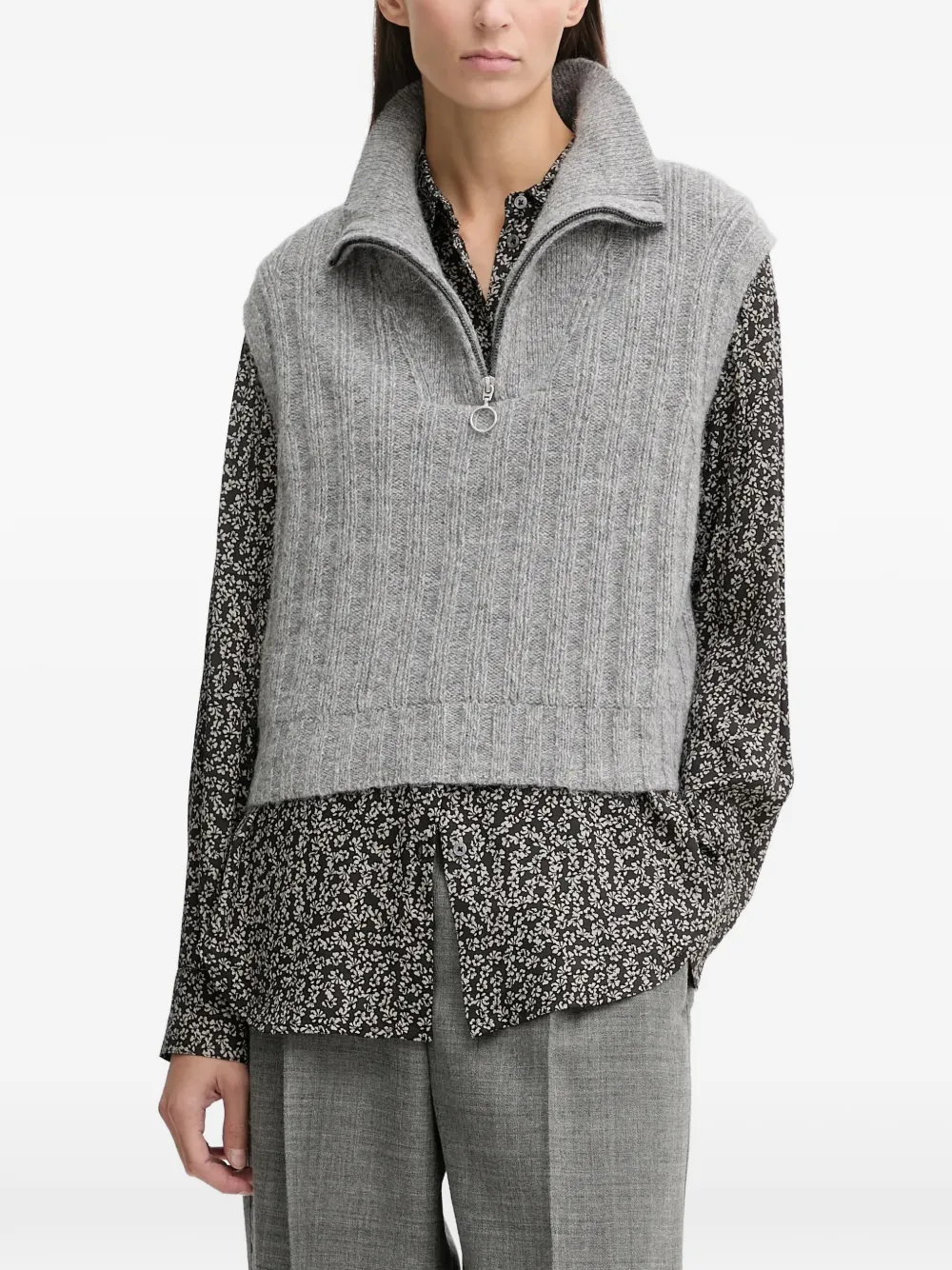 Жилет на молнии с воротником Marc O'Polo, серый
Жилет на молнии с воротником Marc O'Polo, серый