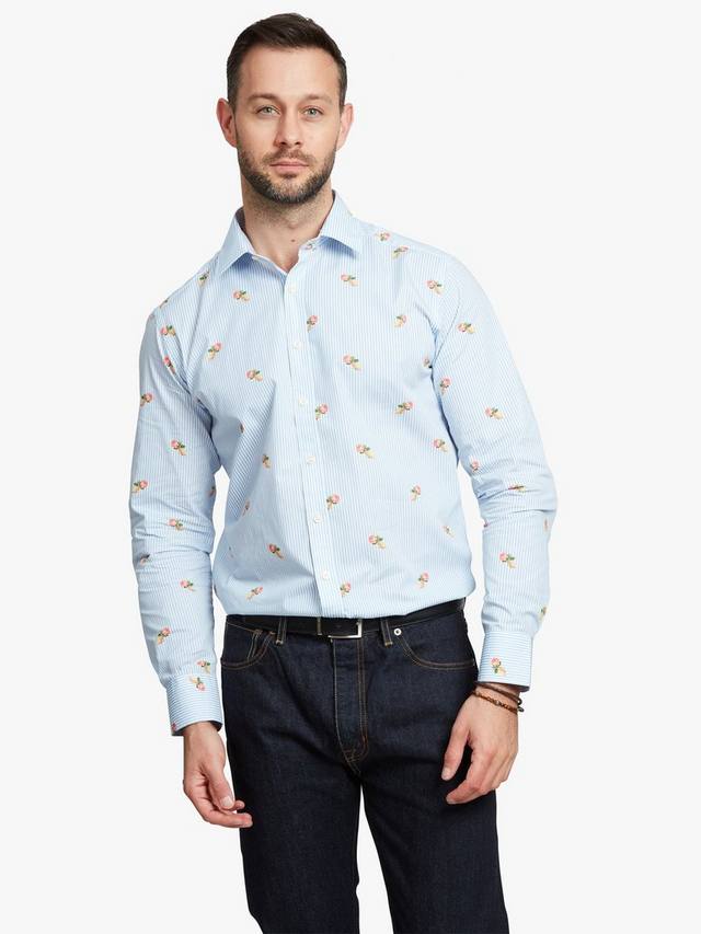 Рубашка с длинным рукавом в розовую полоску Simon Carter, Blue/Multi
Рубашка с длинным рукавом в розовую полоску Simon Carter, Blue/Multi