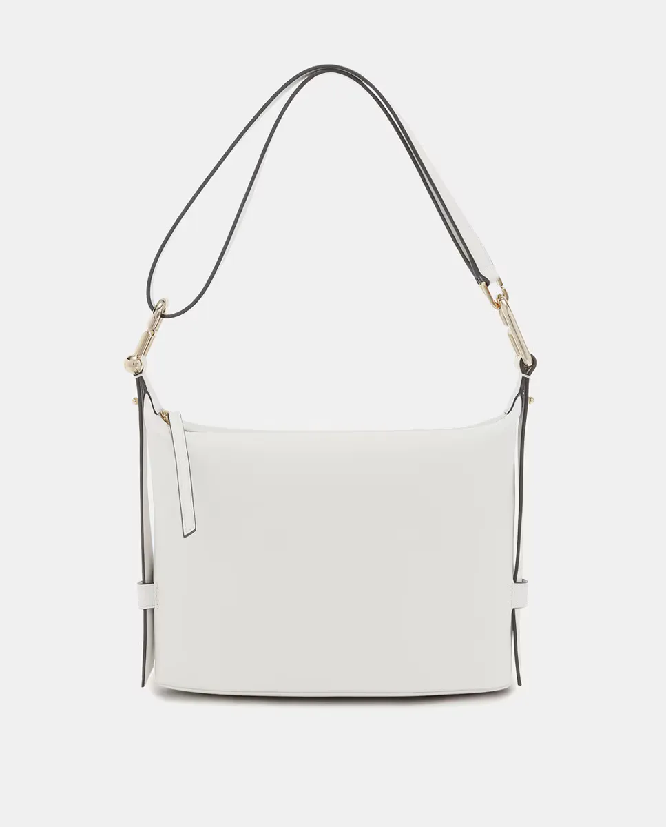 Кожаная сумка с застежкой-карабином Furla, белый
Кожаная сумка с застежкой-карабином Furla, белый