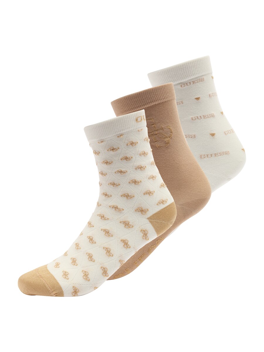 Носки GUESS, цвет Sand/White 
Носки GUESS, цвет Sand/White