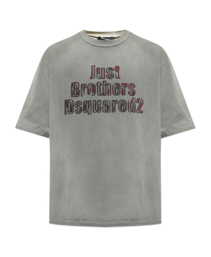 Футболка с логотипом Dsquared2, серый
Футболка с логотипом Dsquared2, серый