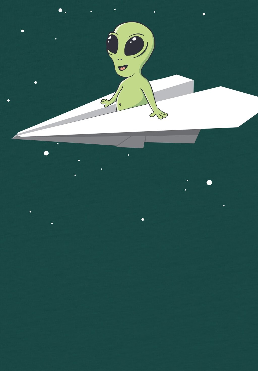 Футболка с принтом ALIEN ON A PAPER PLANE watapparel, темно-зеленый
Футболка с принтом ALIEN ON A PAPER PLANE watapparel, темно-зеленый
