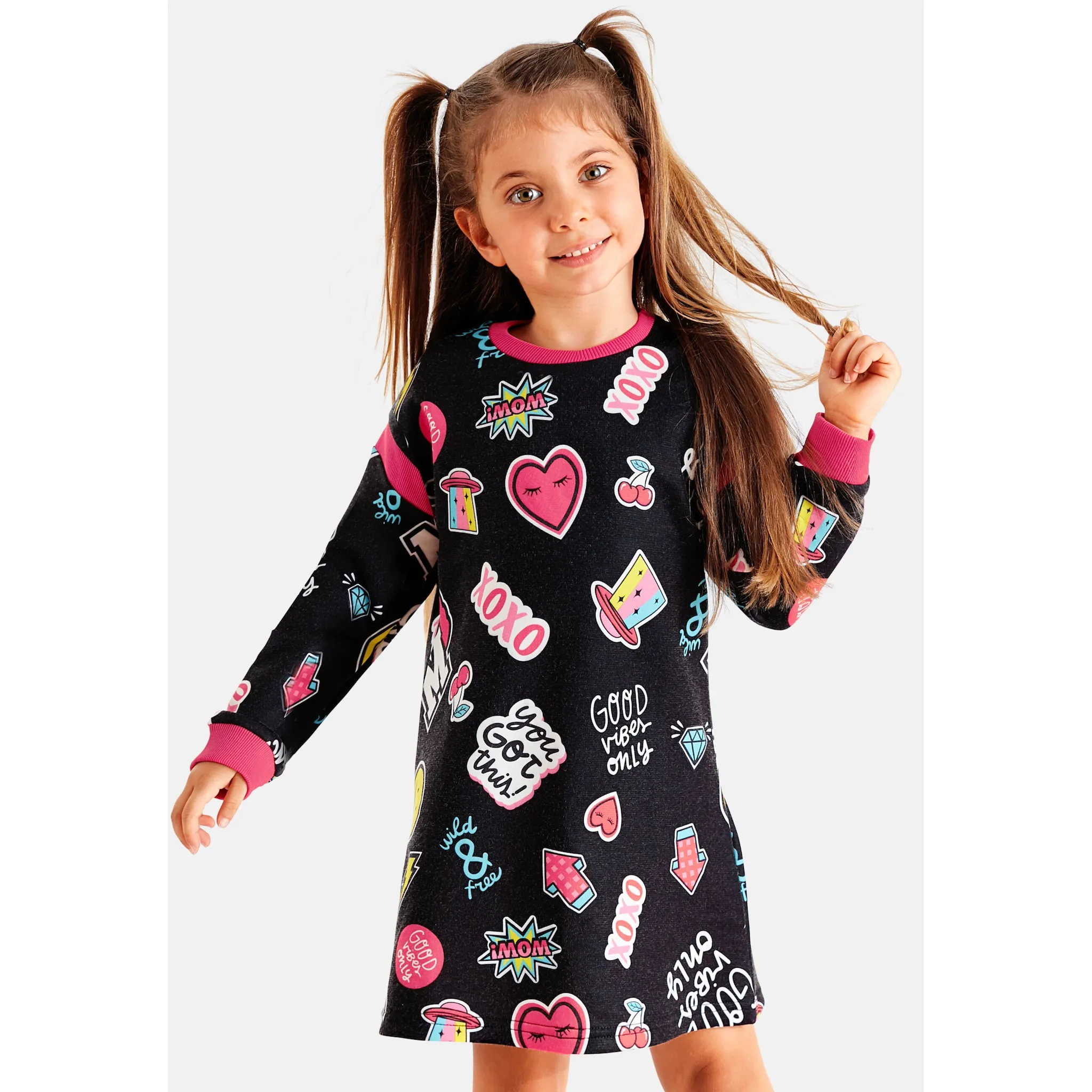 Платье-рубашка Denokids «Good Vibes» с эластичными манжетами, цвет multicolor
Платье-рубашка Denokids «Good Vibes» с эластичными манжетами, цвет multicolor