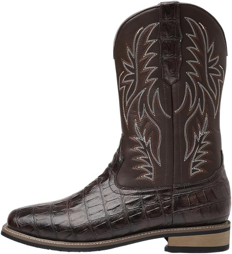 Мужские ковбойские сапоги Gnvkxeu с крокодиловым принтом, экзотические мужские ковбойские сапоги, западные вышитые голенища, коричневый
Мужские ковбойские сапоги Gnvkxeu с крокодиловым принтом, экзотические мужские ковбойские сапоги, западные вышитые голенища, коричневый