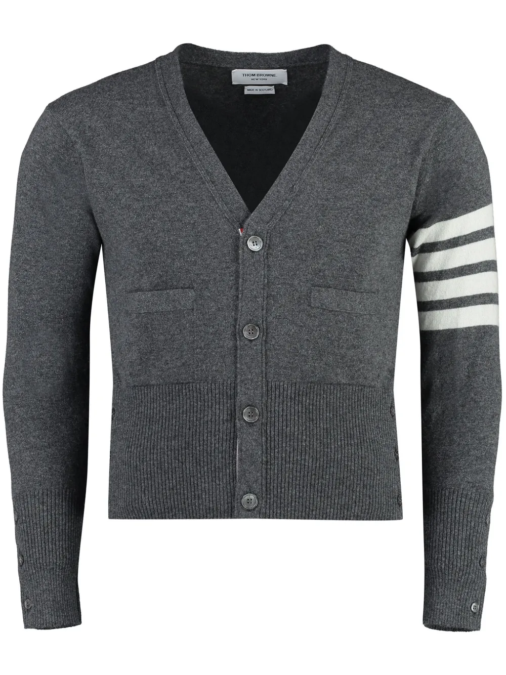 Кардиган с полосками на рукаве THOM BROWNE, серый
Кардиган с полосками на рукаве THOM BROWNE, серый