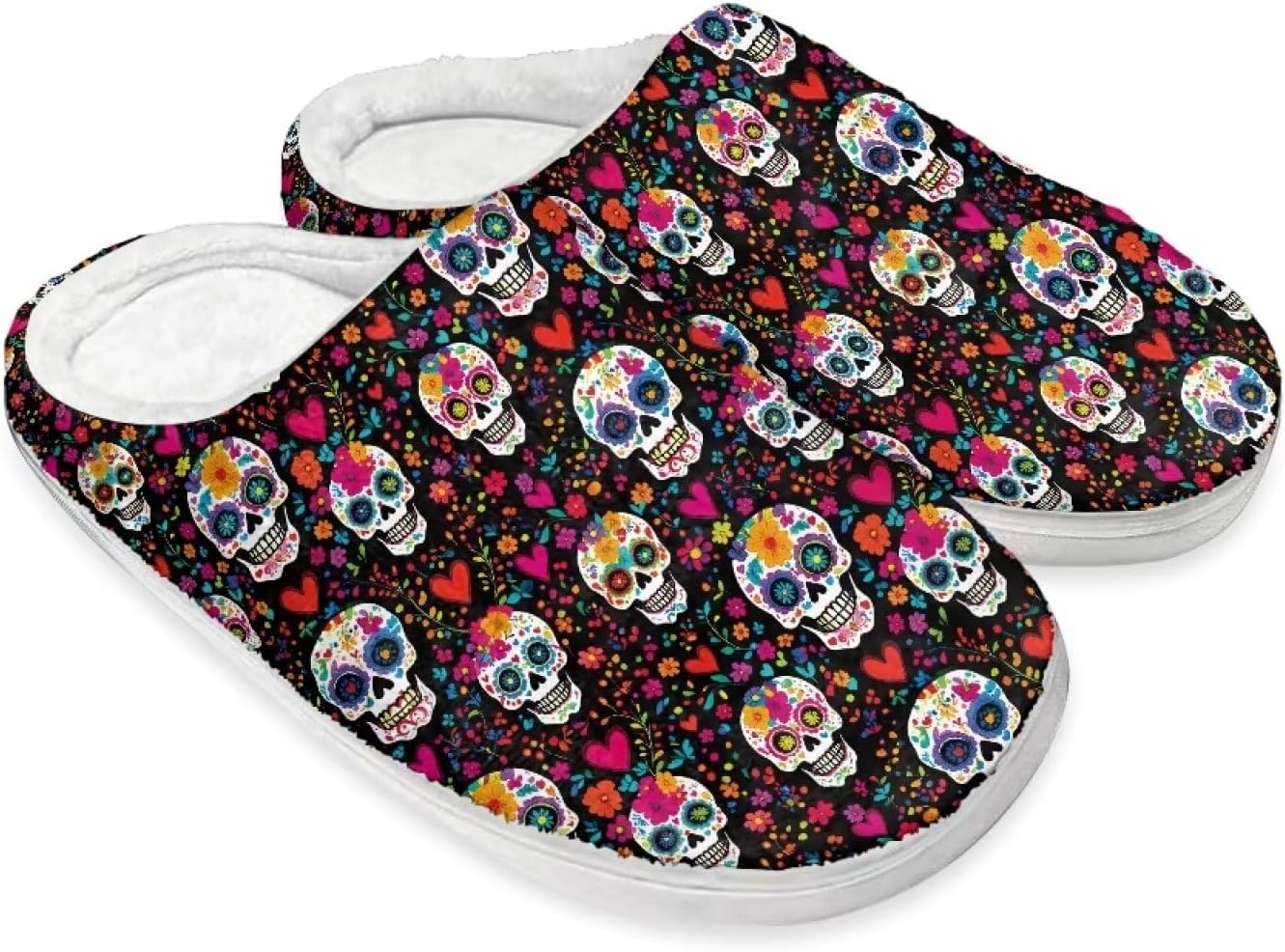 Хлопковые тапочки на Хэллоуин и Рождество для женщин и мужчин, мягкие, теплые, нескользящие, домашние тапочки, дорожные тапочки Buxolandt, Day of the Dead Skull
Хлопковые тапочки на Хэллоуин и Рождество для женщин и мужчин, мягкие, теплые, нескользящие, домашние тапочки, дорожные тапочки Buxolandt, Day of the Dead Skull