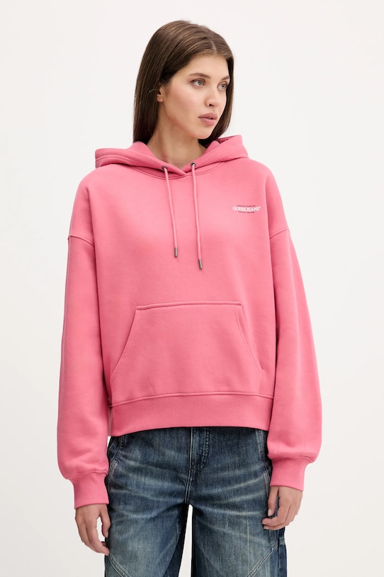 Толстовка Guess Jeans, розовый 
Толстовка Guess Jeans, розовый