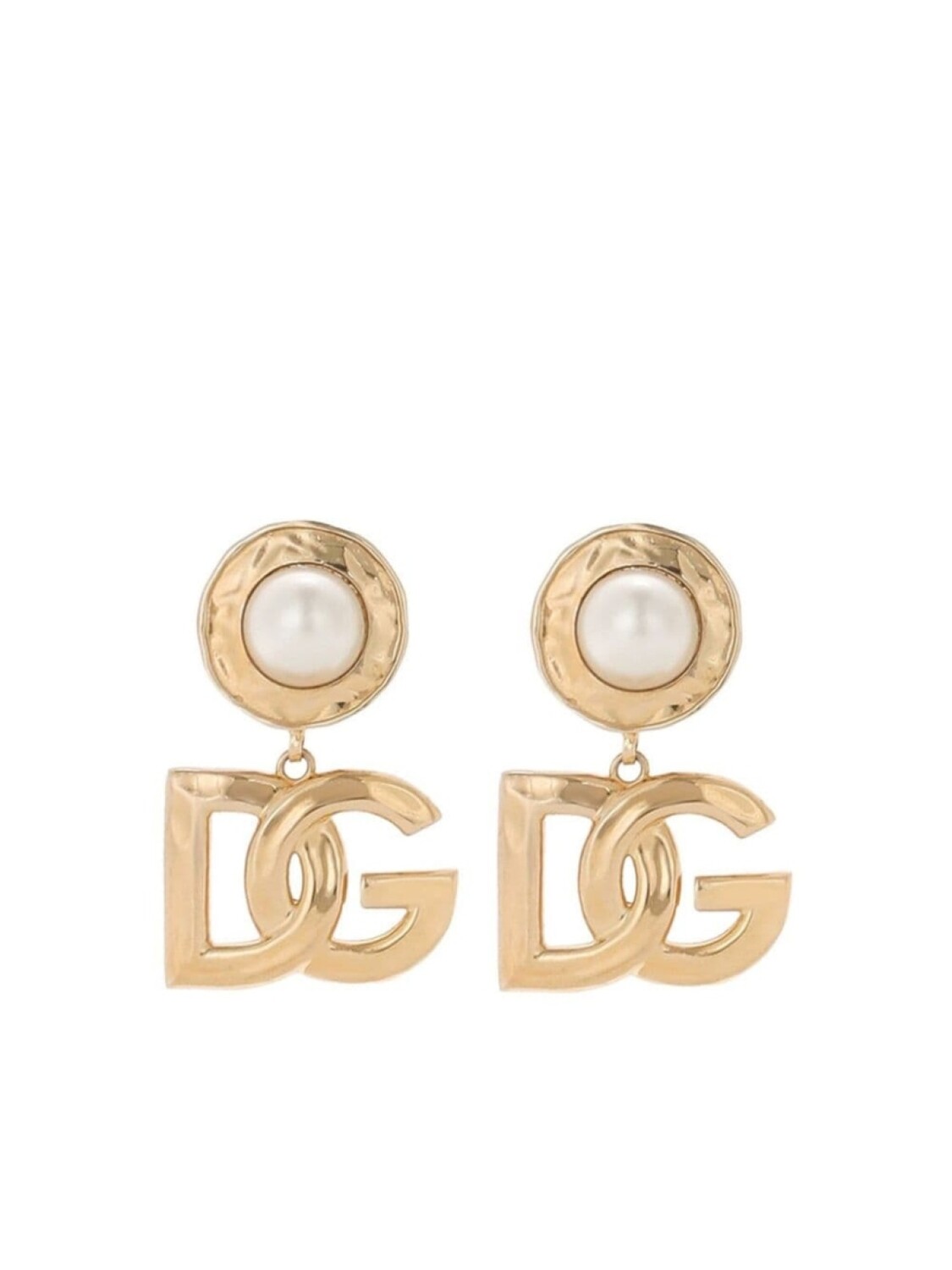 Серьги-подвески с логотипом Dolce & Gabbana, золотой 
Серьги-подвески с логотипом Dolce & Gabbana, золотой