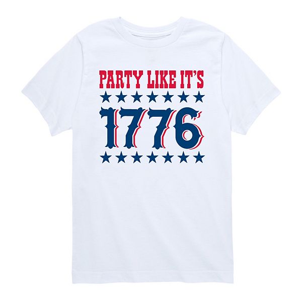 Футболка с принтом Boys 8-20 party like it's 1776 americana Licensed Character, White
Футболка с принтом Boys 8-20 party like it's 1776 americana Licensed Character, White