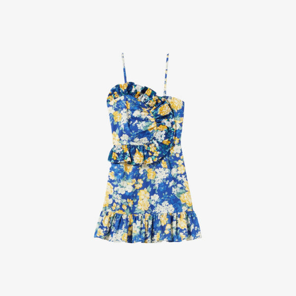 Платье мини Claudie Pierlot из хлопка с цветочным принтом и отделкой рюшами, мультиколор
Платье мини Claudie Pierlot из хлопка с цветочным принтом и отделкой рюшами, мультиколор