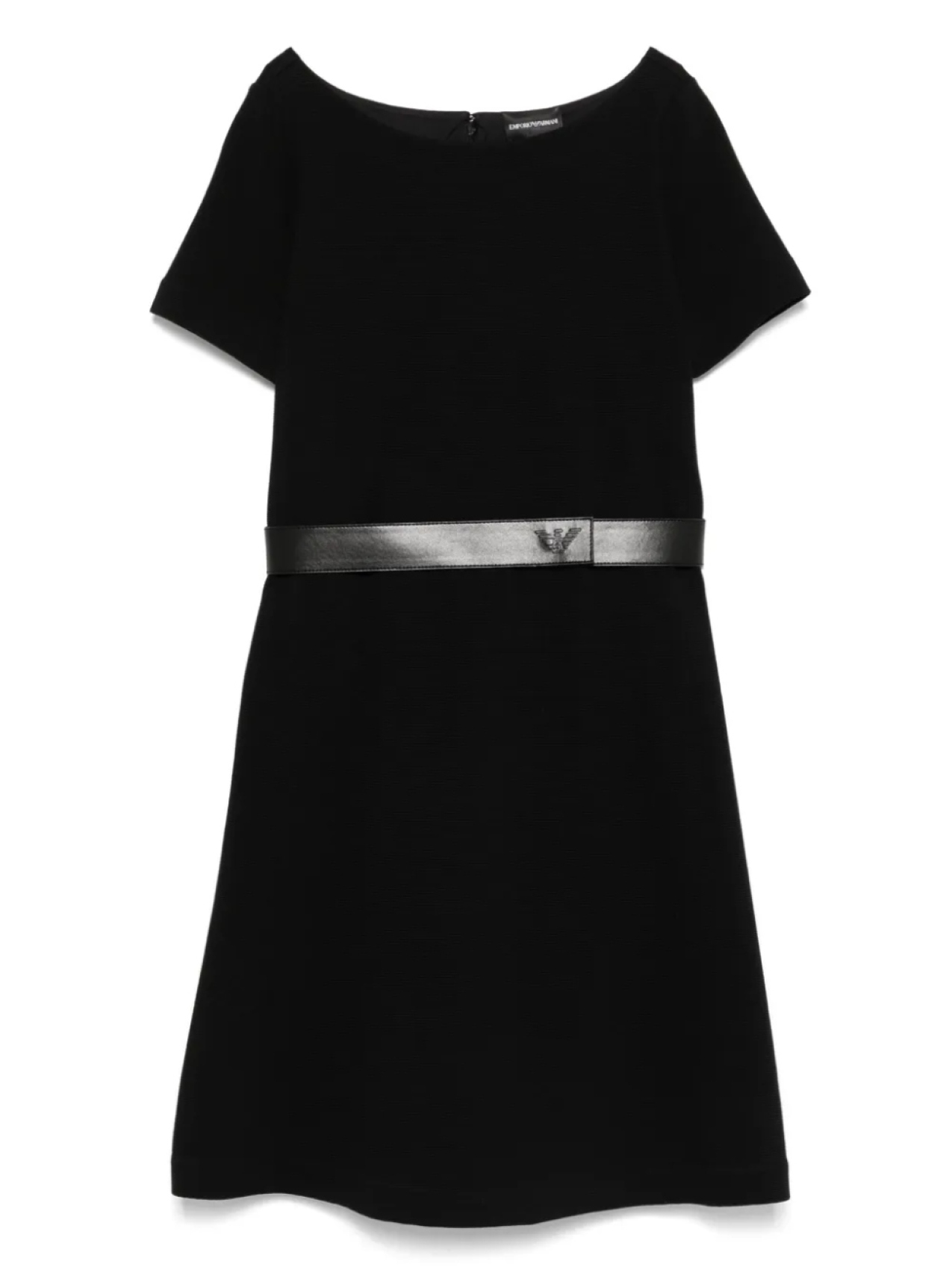 Мини-платье из трикотажного полотна с поясом Emporio Armani, черный
Мини-платье из трикотажного полотна с поясом Emporio Armani, черный