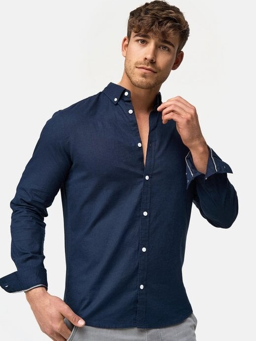 Рубашка brayden с длинными рукавами Indicode, синий 
Рубашка brayden с длинными рукавами Indicode, синий