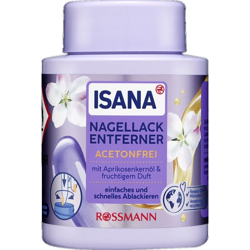 Жидкость для снятия лака ISANA, 75 ml
Жидкость для снятия лака ISANA, 75 ml